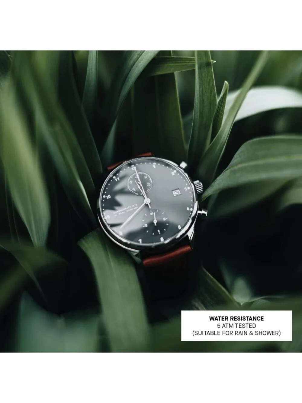 About Vintage 1815 Chronograph Mens Watch Stainless Steel Analog Waterproof